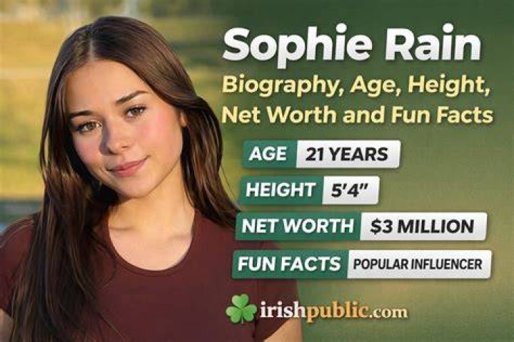 Sophie Rain Bio Age Height Weight Boyfriend Net Worth
